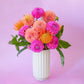 Ribbed Ceramic Vase