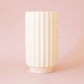 Ribbed Ceramic Vase